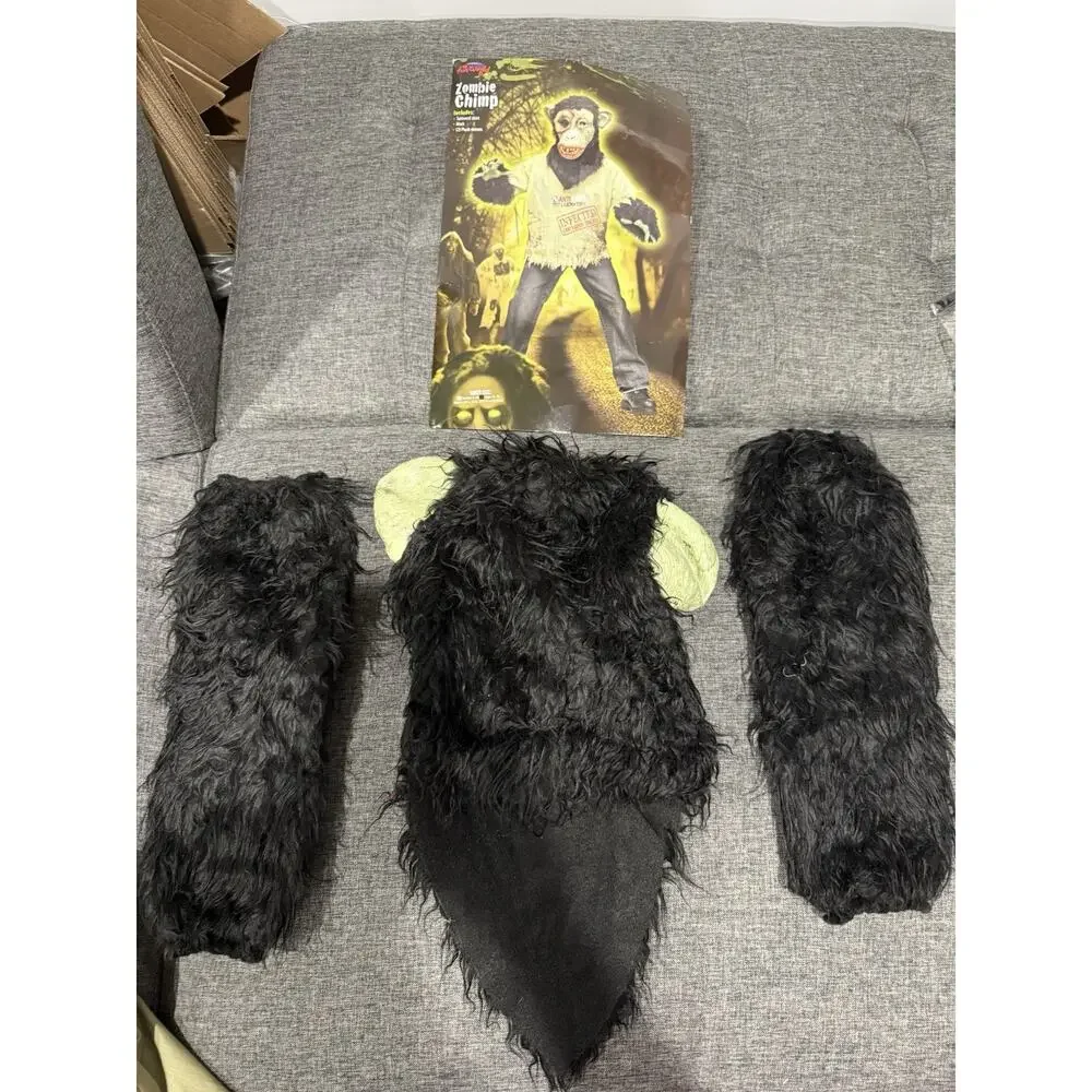 Zombie Chimp Boy's Halloween Costume Large 12/14 Youth Dress Up Chimpanzee